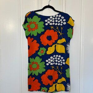 Maremekko for Target Blue floral Shift Dress Extra Small